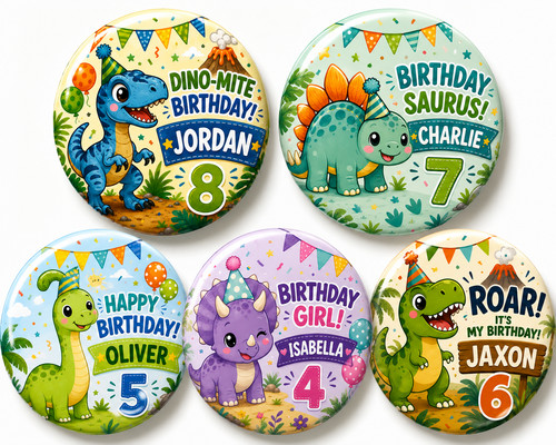 Personalised dinosaur birthday - personalised,