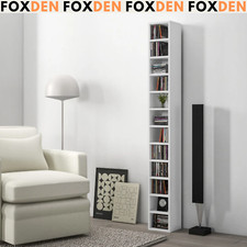 204 CD Storage Unit DVD Storage Tower for Living Room Media Shelving Home Office