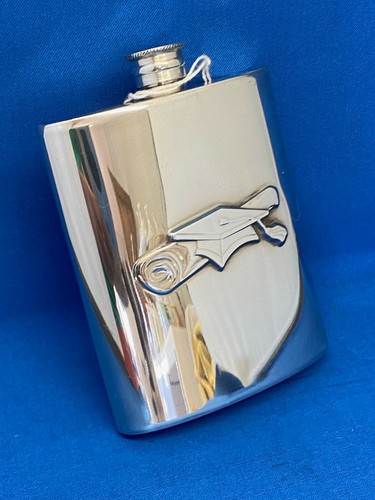 Graduation pewter hip flask - graduation,
