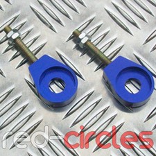 BLUE 12mm ALLOY PIT DIRT BIKE CHAIN TENSIONERS ADJUSTER PITBIKE 50cc 110cc 125cc