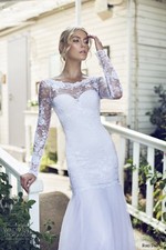 Riki Dalal 1503 Provence White Wedding/Bride Fishtail Dress 8 Galia Lahav Berta