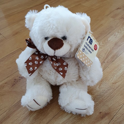 Mothercare cream teddy bear - teddy,