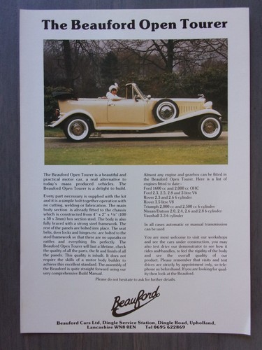Beauford cars open tourer - beauford,