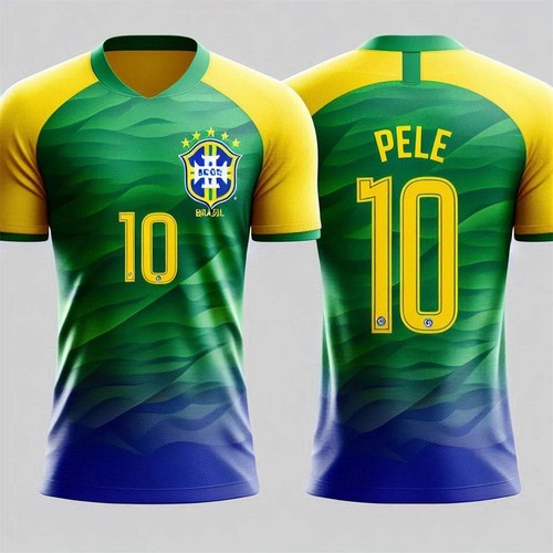 Pele brazil football jersey - brazil,