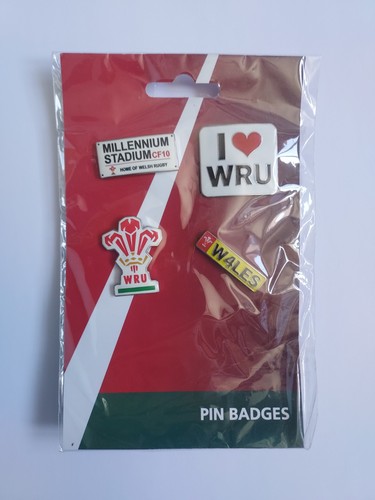 Welsh rugby union enamel pin - rugby,