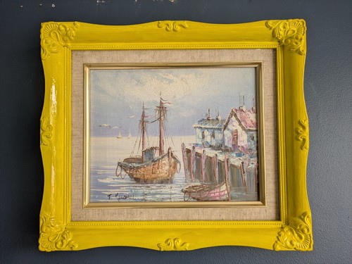 Original framed seascape - original,