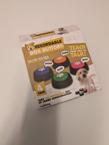 Recordable dog buttons - recordable,