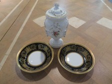 *RARE* TWO AYNSLEY IMPERIAL DESIGN DISHES & MINTON MARLOW LIDDED VASE *EXCELLENT