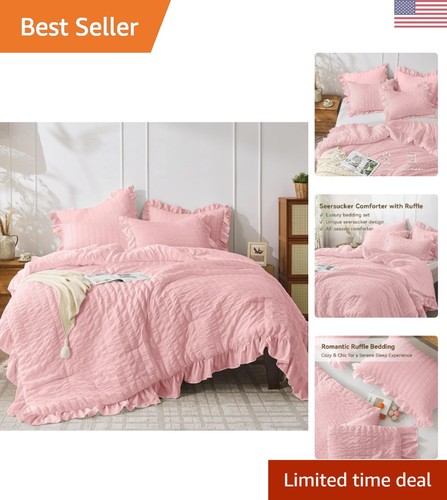 Luxury ruffle comforter set - ruffle,