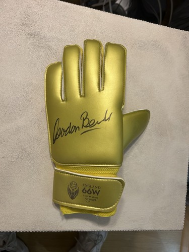 Gordon banks signed - glove, left