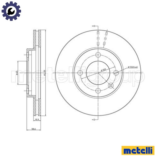 Brake disc 0170 - 2x, vw