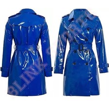 Women Trench Vinyl Shiny