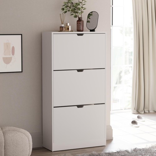 Wooden shoe cabinet flip - wooden,