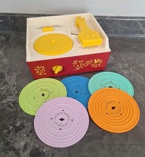 Fisher Price Music Box Record Player 2010 Retro x5 Records Nursery Songs x10