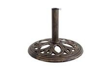 12kg Cast Iron Round Umbrella Base Bronze - grade B return RRP £37.99