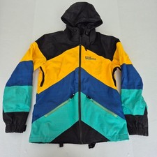 WEST BEACH Ski Jacket Medium Men's Arm Vents Hooded Waterproof Snow Sports