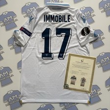 Match Worn Issued Ciro Immobile 2018/2019 SS Lazio Away Shirt Europa League COA