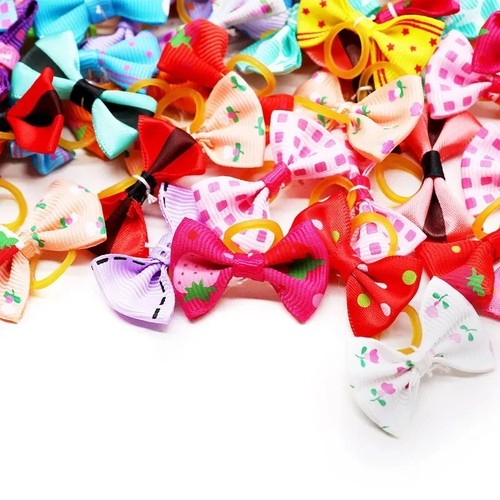 30pcs pet hair bows with - bows,
