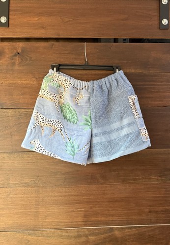 Towel shorts blue cheetahs - shorts,