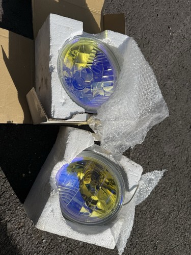 Classic mini headlights - classic, yellow