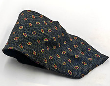 Giorgio Armani Silk Tie Blue Geometric 3.75" Width 60" Length Casual Formal