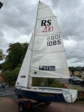RS200 sailing dinghy boat great condition ready to sail for racing & training