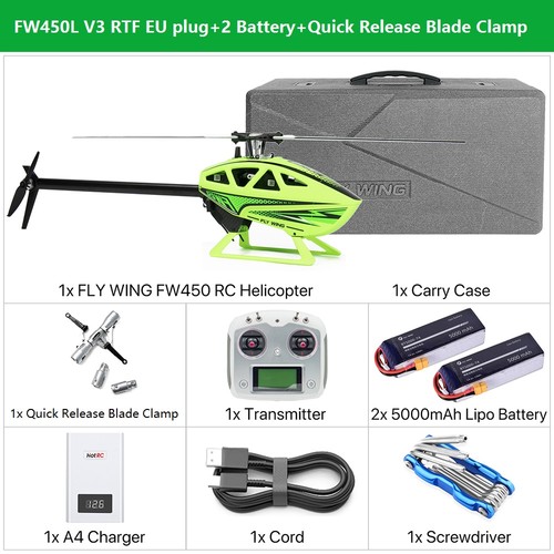 Fly wing fw450l - fly, rc