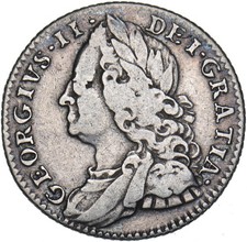 1757 Sixpence - George II