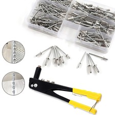 Heavy Duty Riveter Set Pop Rivet Gun 380pcs Blind Rivets Assortment Kit Hand