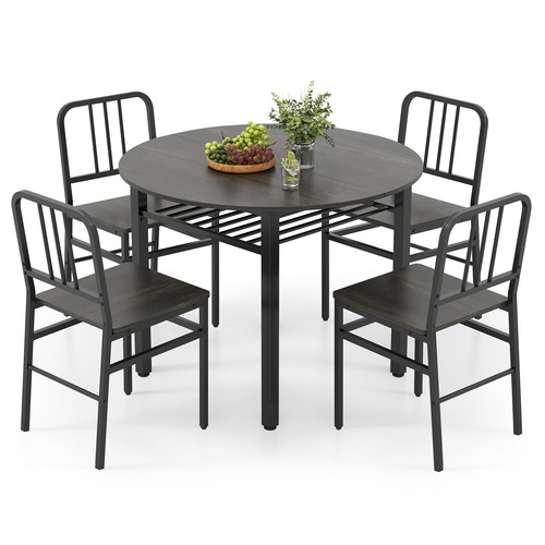 Piece dining table - table, round