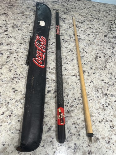 Coca cola pool stick antique - pool,