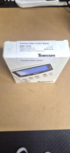 Texecom premier elite lcdlp - texecom,