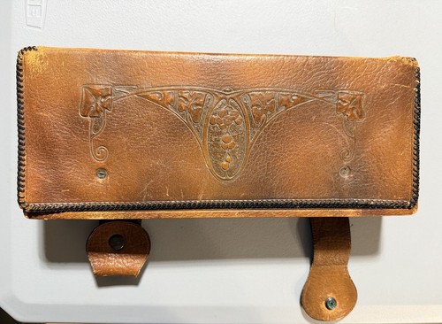Vintage tooled leather - tooled,