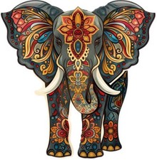 Mandala elephant colourful - mandala,