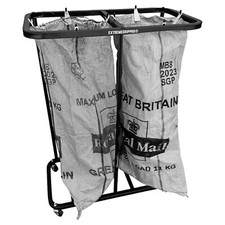 Mail / Post / Double Bag Sorting Holder Postbag Trolley for Royal Mail Sacks