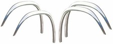 MERCEDES W114 W115 Wheel Arch Trims for Wing Quater Set 4 pcs. Front Rear CHROME