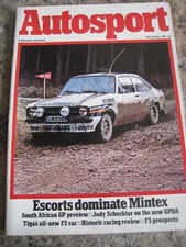 AUTOSPORT FEB 1980 ESCORTS