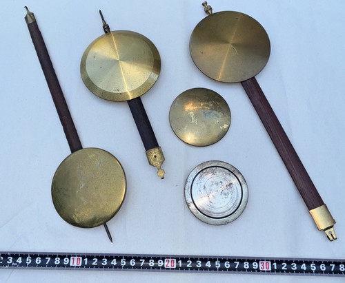 Antique brass clock pendulum - antique,