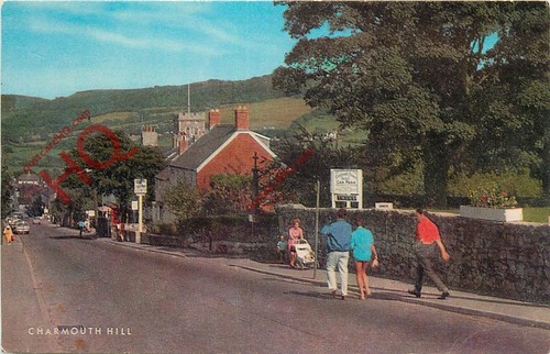 Picture postcard charmouth - postcard:,