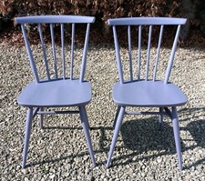 ERCOL 737 SOLID ELM PAIR OF