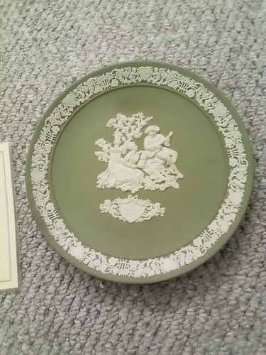 Wedgwood jasperware green - jasperware, my