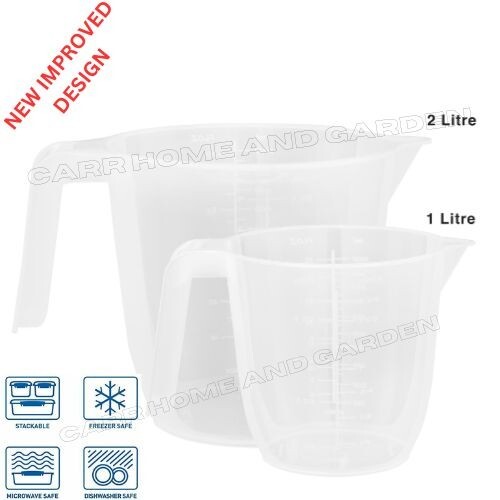 Clear plastic measuring - clear, 1l