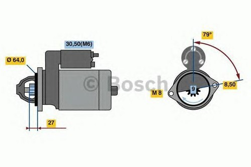 New engine starter motor - new,