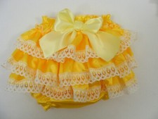 REBORN BABY GIRL yellow SATIN