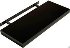 Modern HIGH GLOSS Shelf Floating Wall Shelves White Black Grey Bookcase Display