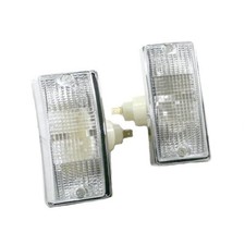 P275/BI/CR - Pair of Front Indicators White Piaggio Vespa PX 125-150