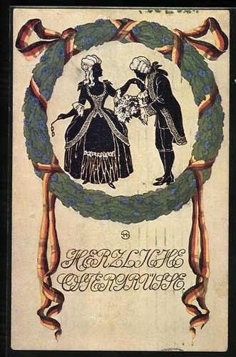 Couple baroque costume - in,