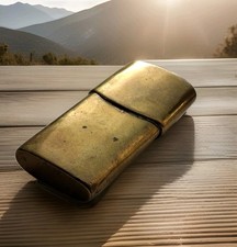 Collectable WW1 / WW2 Vesta Case Trench Art Polished Brass RAF / ARMY