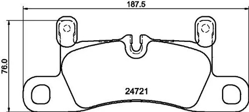 Brake pads 8db 355 015 - brake, 015-121