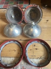 Land Rover Military Headlamp Bundle with bezels, surrounds, bowls, and lights